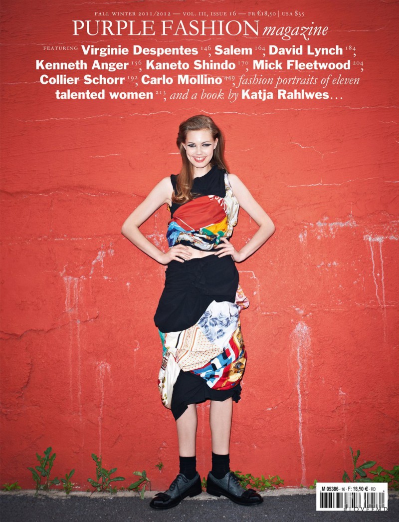 Lindsey Wixson featured on the Purple Fashion cover from September 2011