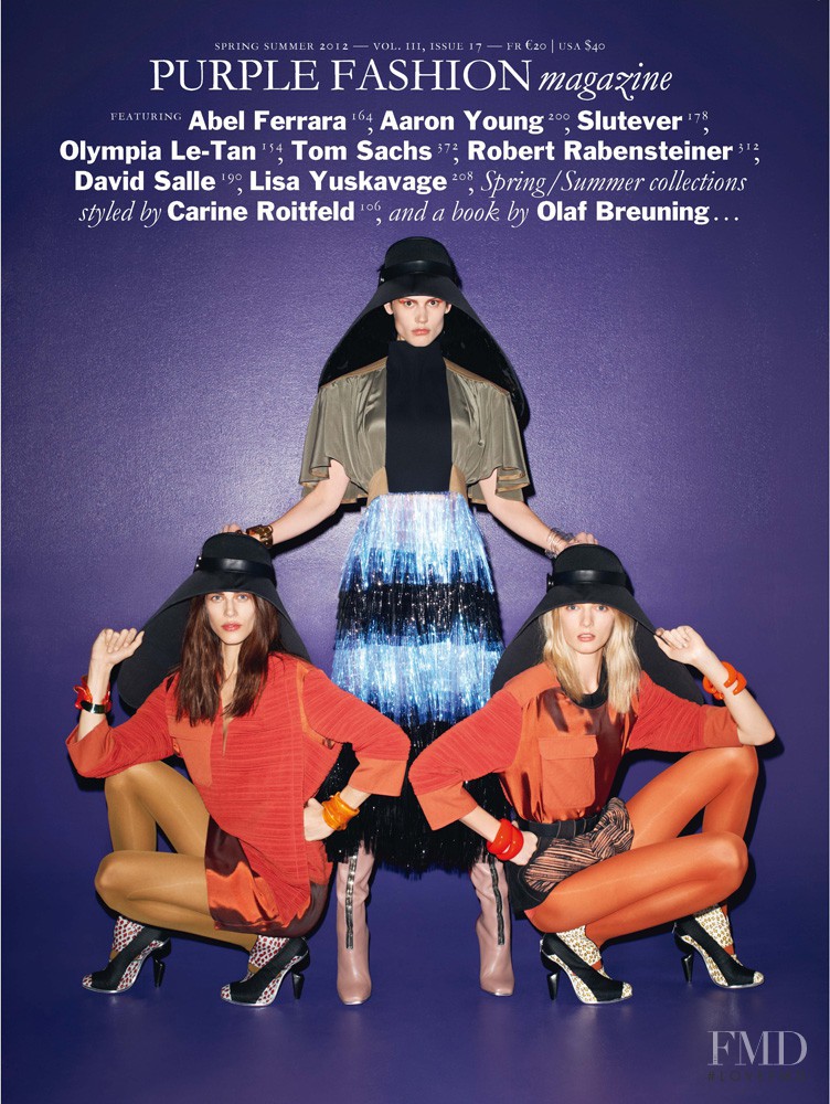 Saskia de Brauw, Daria Strokous, Aymeline Valade featured on the Purple Fashion cover from March 2012