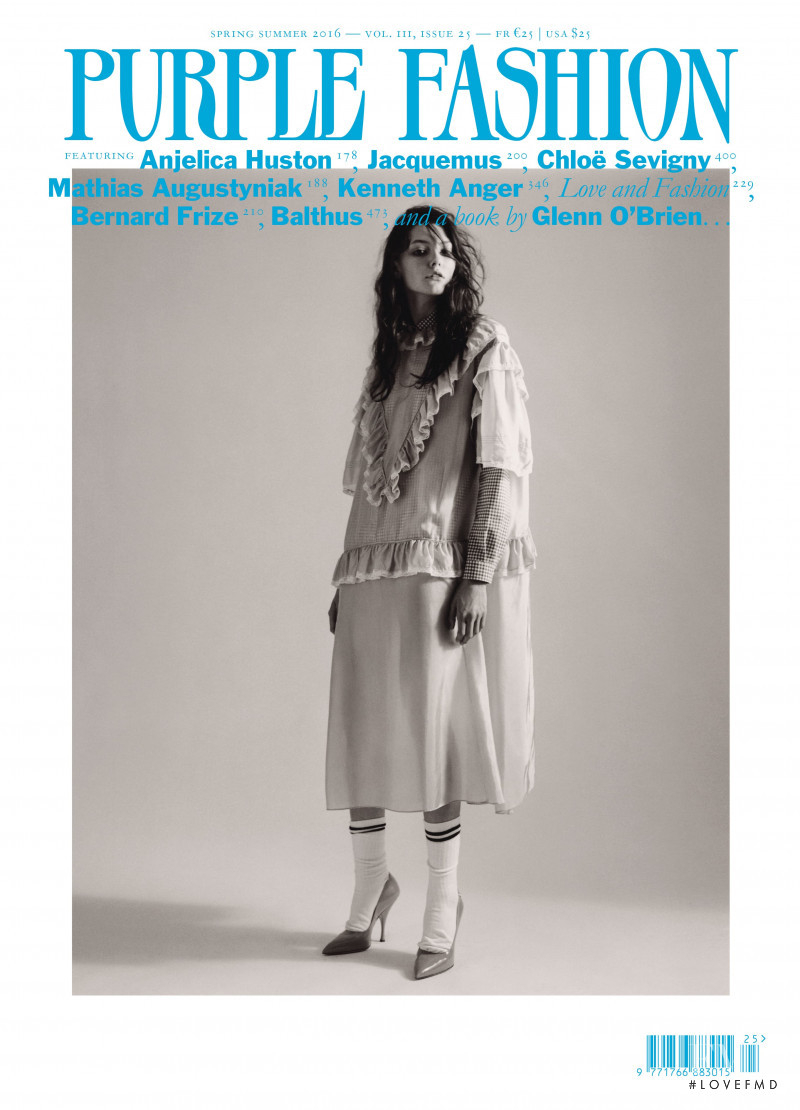 Allyson Chalmers featured on the Purple Fashion cover from September 2015