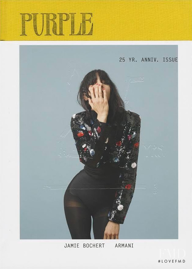 Jamie Bochert featured on the Purple Fashion cover from September 2017