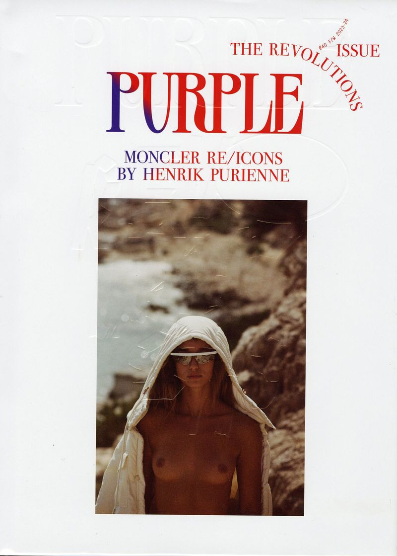 Jenn DuPuy featured on the Purple Fashion cover from September 2023