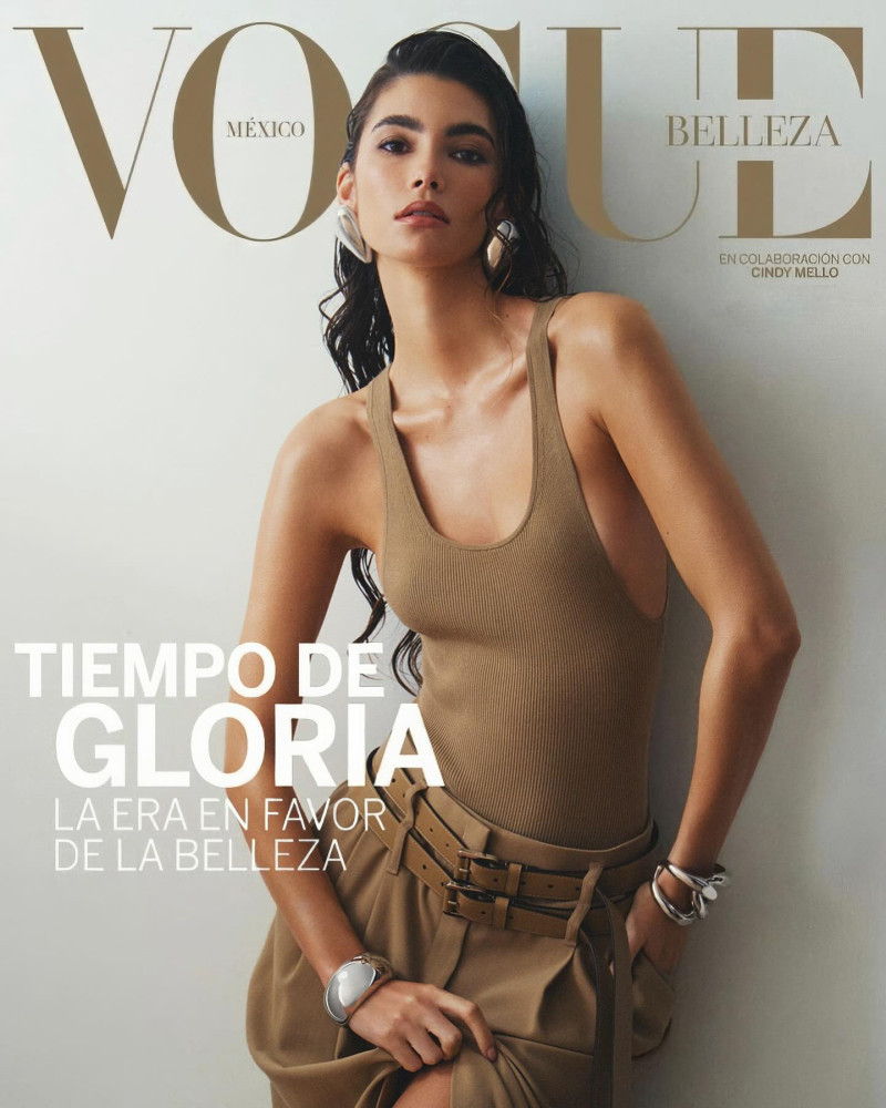 Cindy Mello featured on the Vogue Belleza Mexico cover from December 2024