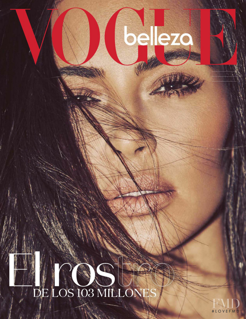 Kim Kardashian West featured on the Vogue Belleza Mexico cover from October 2017