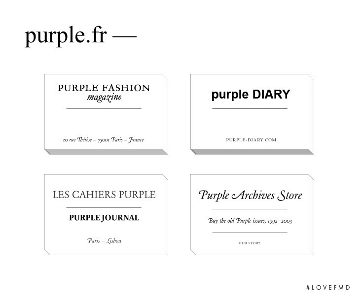  featured on the Purple Journal.fr screen from April 2010
