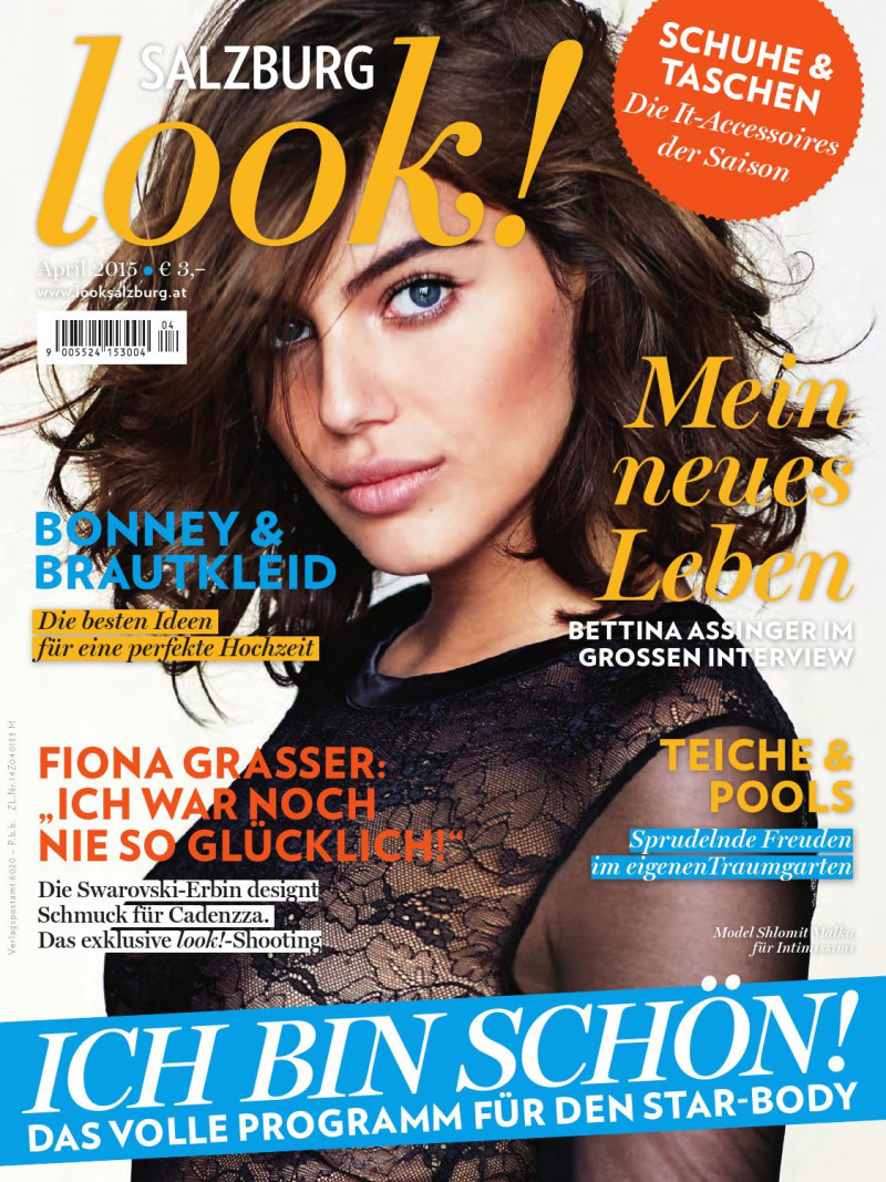 Shlomit Malka featured on the Look! Salzburg cover from April 2015