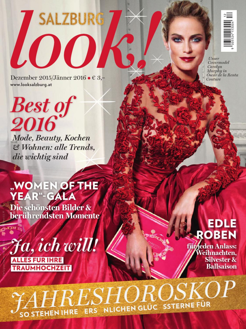 Carolyn Murphy featured on the Look! Salzburg cover from December 2015