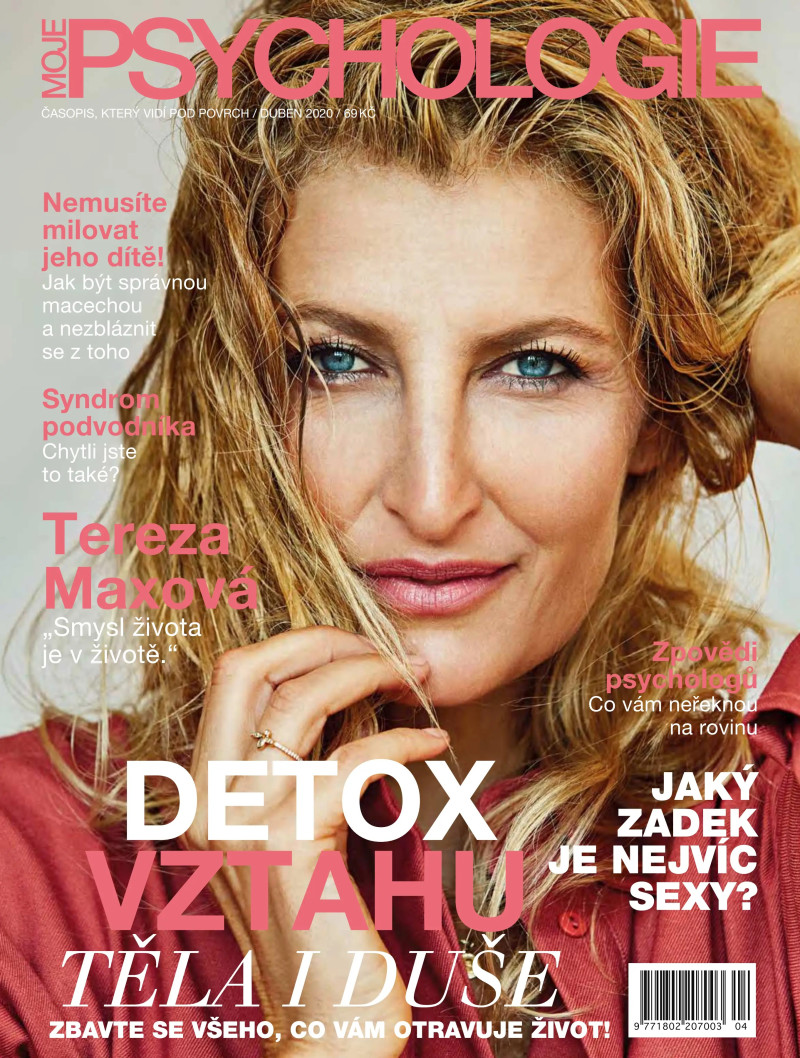 Tereza Maxová featured on the Moje Psychologie cover from April 2020