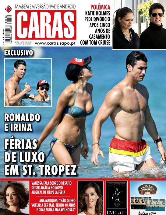 Irina Shayk featured on the Caras Portugal cover from July 2012