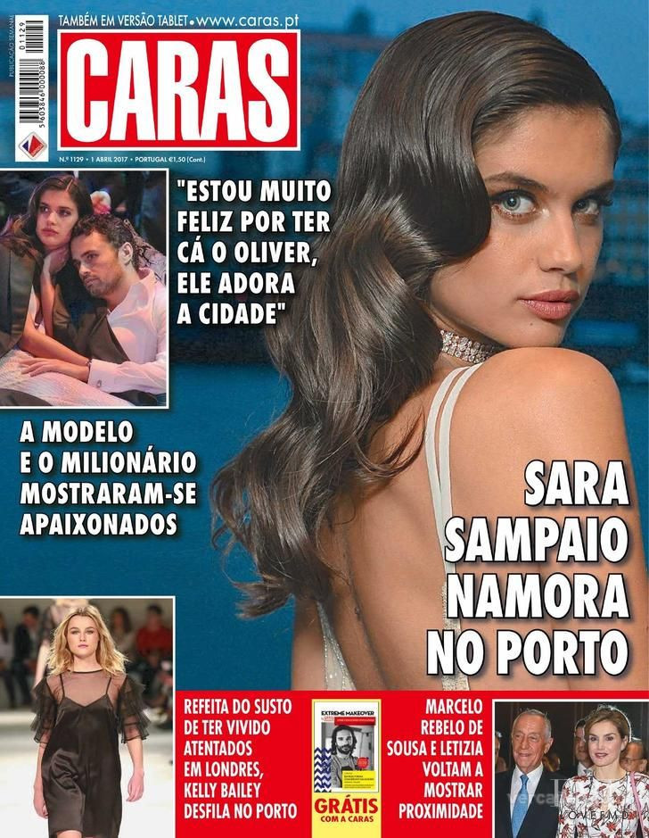 Sara Sampaio featured on the Caras Portugal cover from April 2017