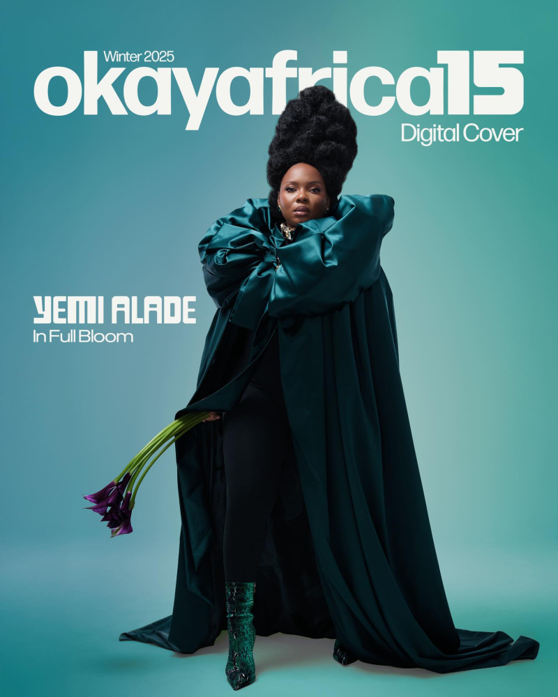 Yemi Alade featured on the Okayafrica screen from January 2025