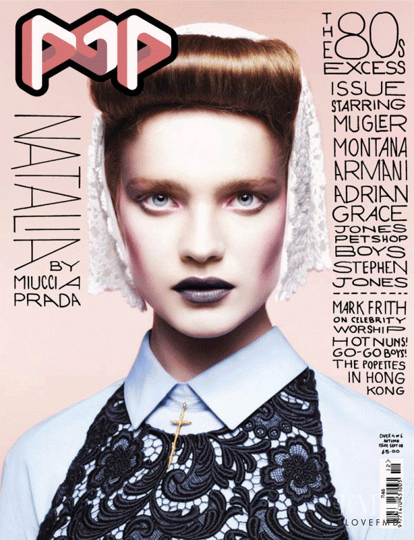 Natalia Vodianova featured on the Pop cover from September 2008