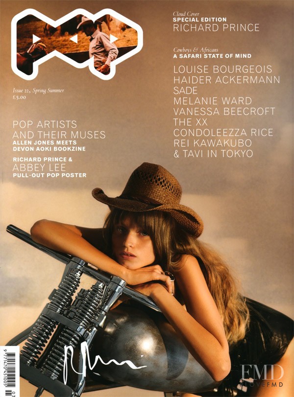 Abbey Lee Kershaw featured on the Pop cover from March 2010