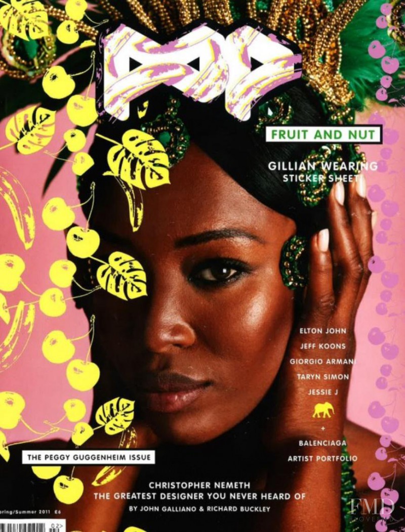 Naomi Campbell featured on the Pop cover from March 2011