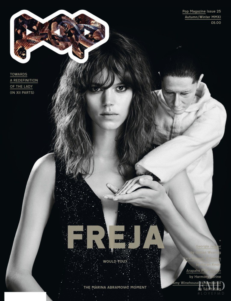 Freja Beha Erichsen featured on the Pop cover from September 2011
