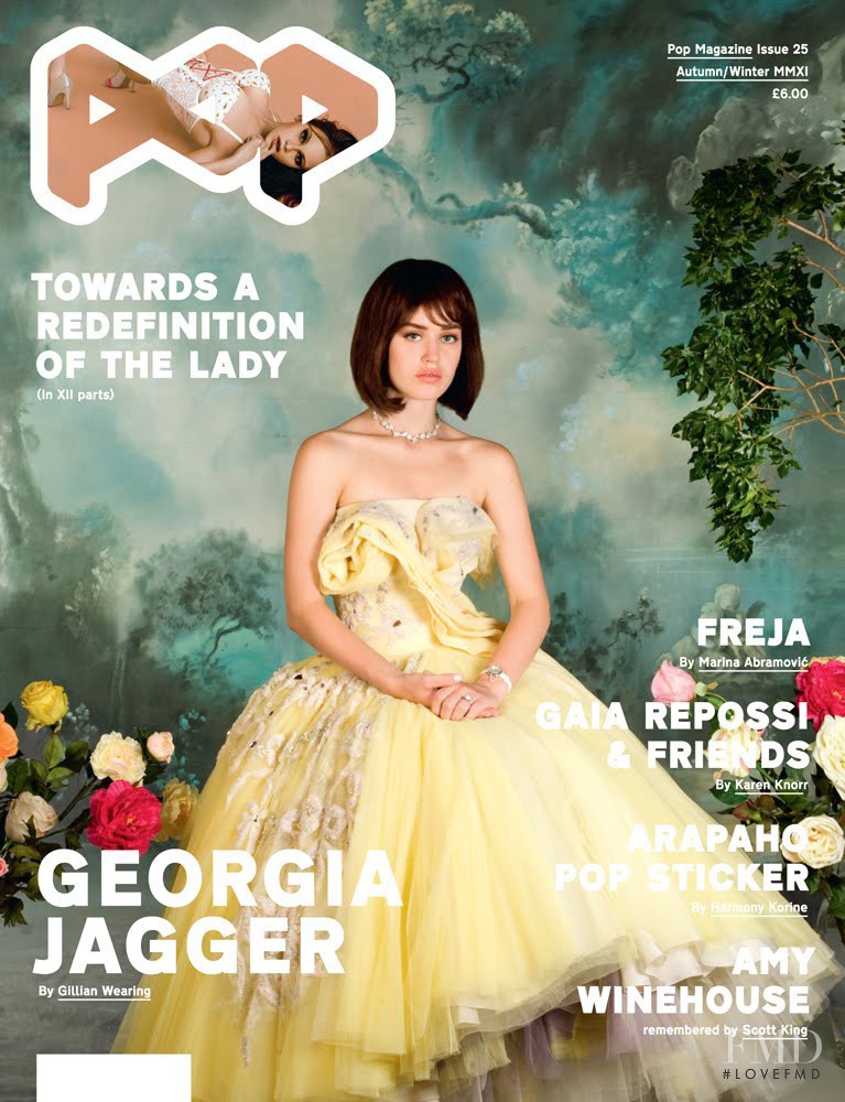 Georgia May Jagger featured on the Pop cover from September 2011