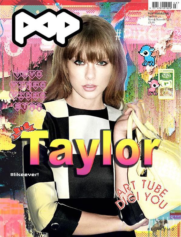 Taylor Swift featured on the Pop cover from March 2013