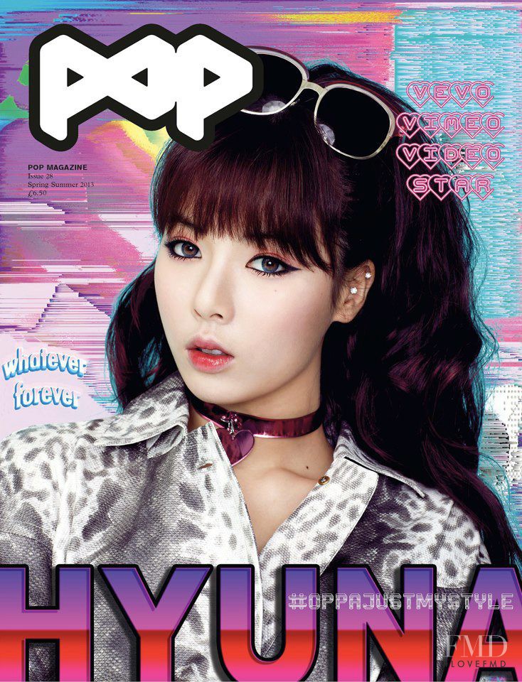 Hyuna featured on the Pop cover from March 2013