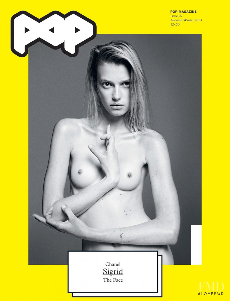 Sigrid Agren featured on the Pop cover from September 2013