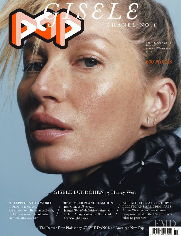 Gisele Bundchen featured on the Pop cover from September 2015