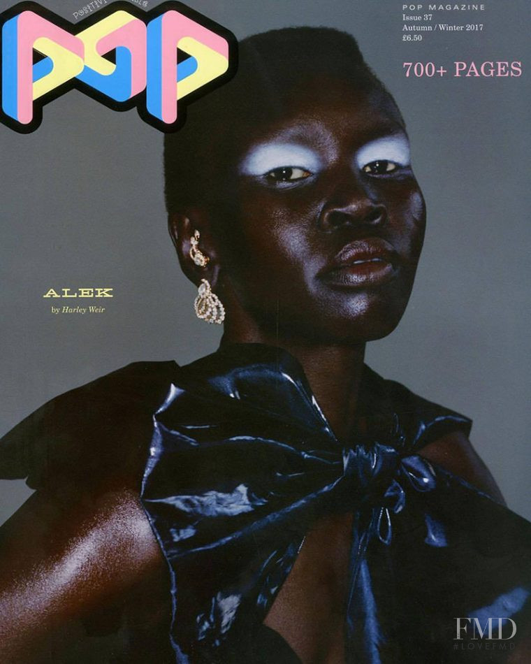 Alek Wek featured on the Pop cover from September 2017