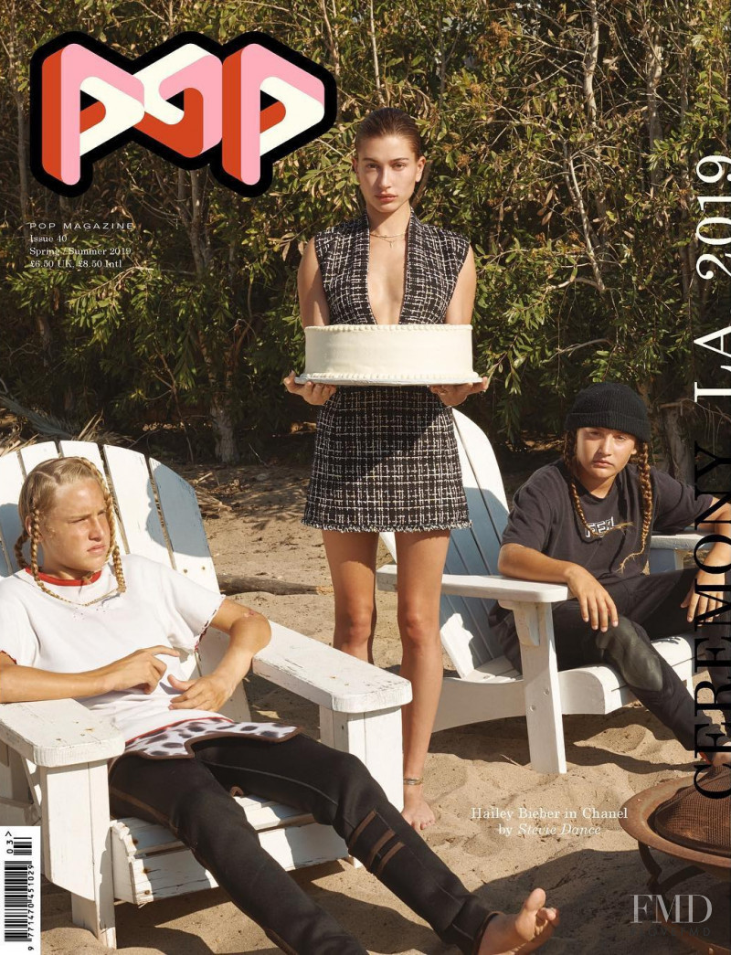 Hailey Baldwin Bieber featured on the Pop cover from February 2019