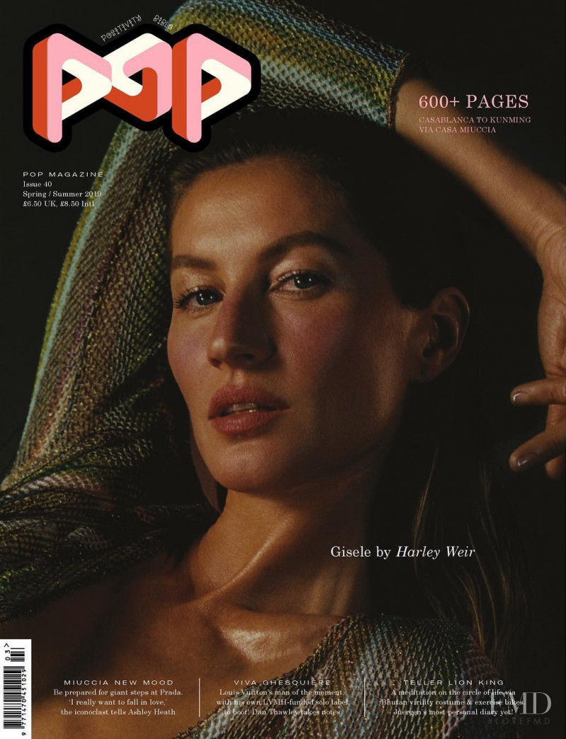 Gisele Bundchen featured on the Pop cover from February 2019
