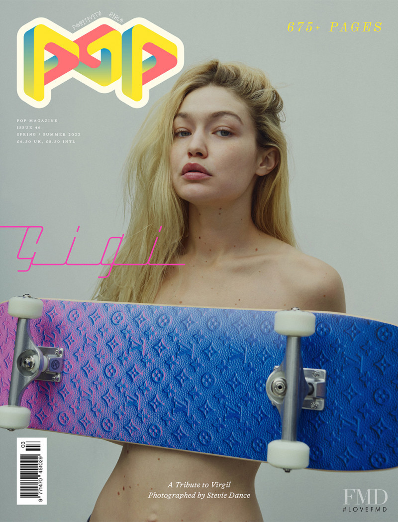 Gigi Hadid featured on the Pop cover from February 2022