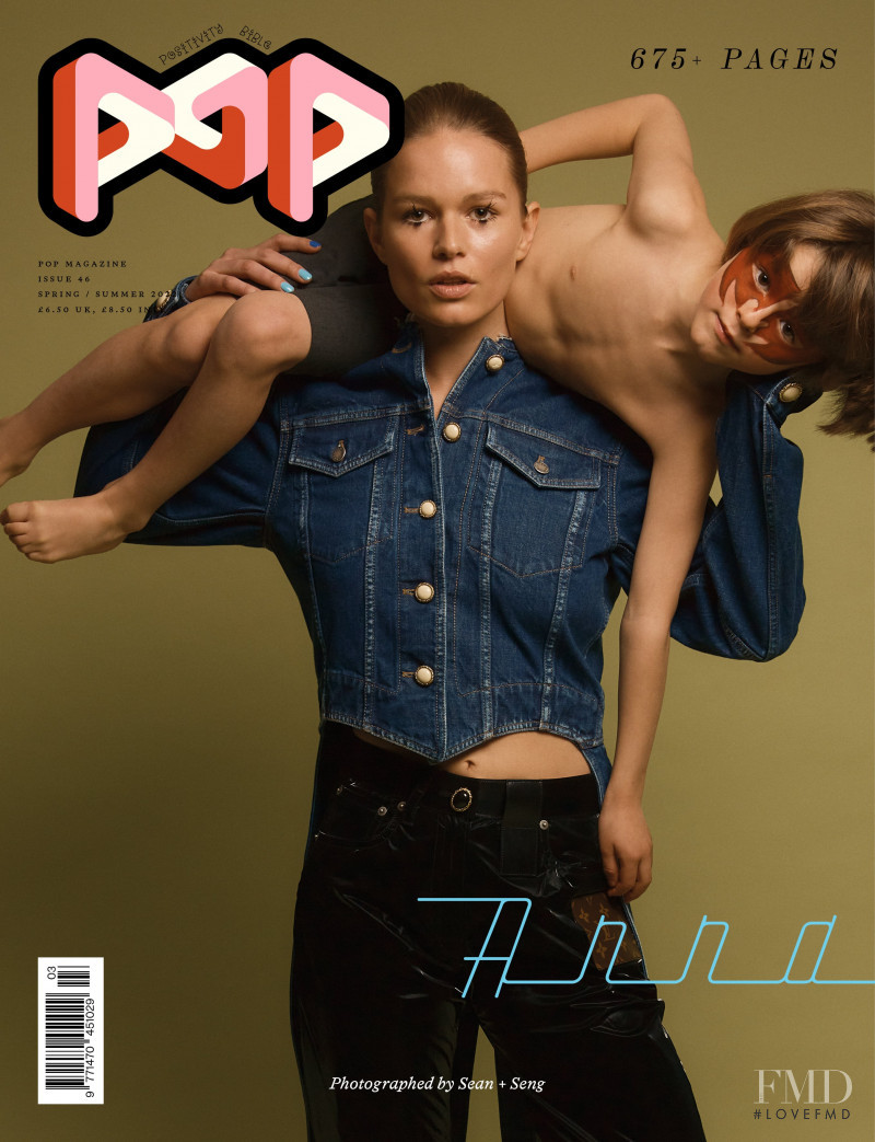 Anna Ewers featured on the Pop cover from February 2022