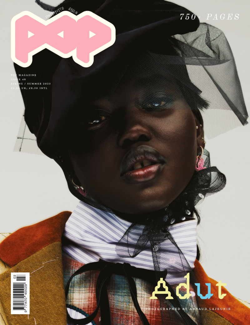 Adut Akech Bior featured on the Pop cover from March 2023