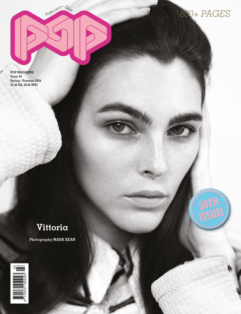 Vittoria Ceretti featured on the Pop cover from March 2024