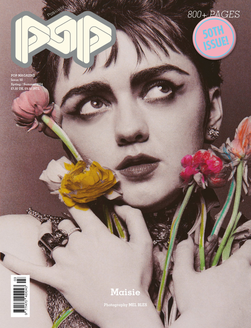 Maisie Williams featured on the Pop cover from March 2024