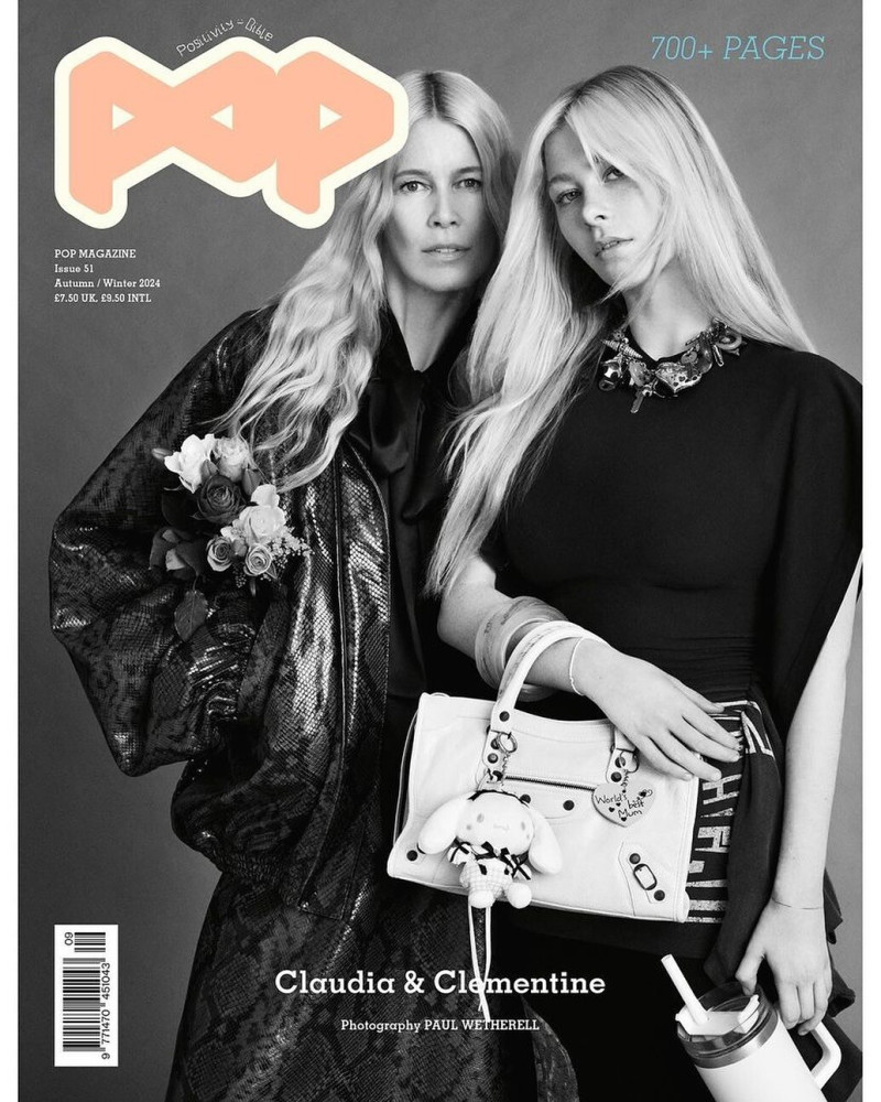 Claudia Schiffer featured on the Pop cover from September 2024