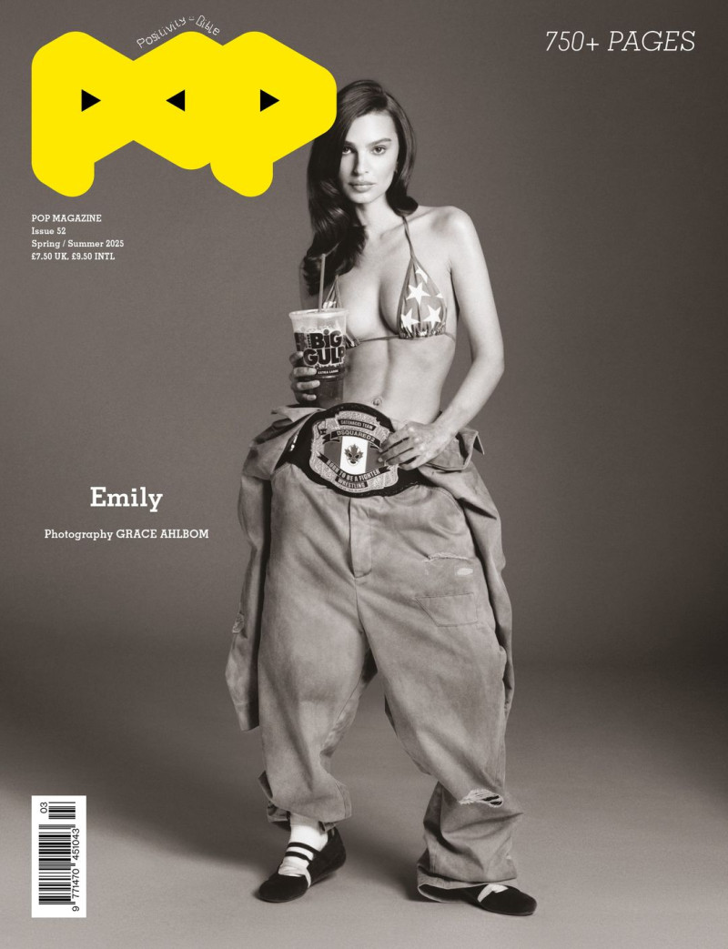 Emily Ratajkowski featured on the Pop cover from March 2025