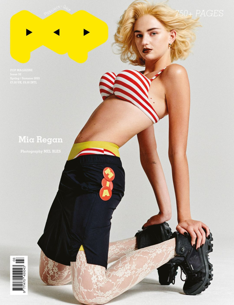 Mia Regan featured on the Pop cover from March 2025