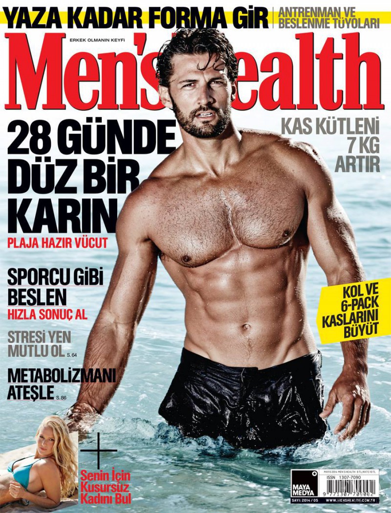  featured on the Men\'s Health Turkey cover from May 2014