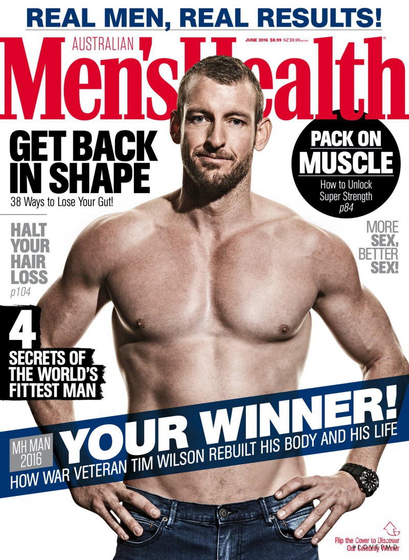  featured on the Men\'s Health Australia cover from June 2016
