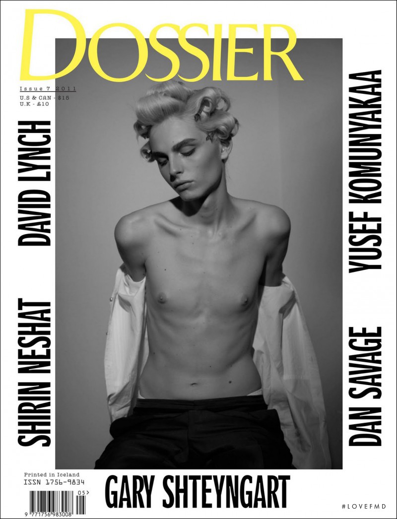 Andrej Pejic featured on the Dossier Journal cover from March 2011