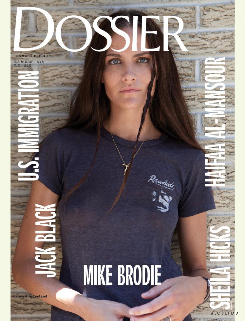 Missy Rayder featured on the Dossier Journal cover from November 2013