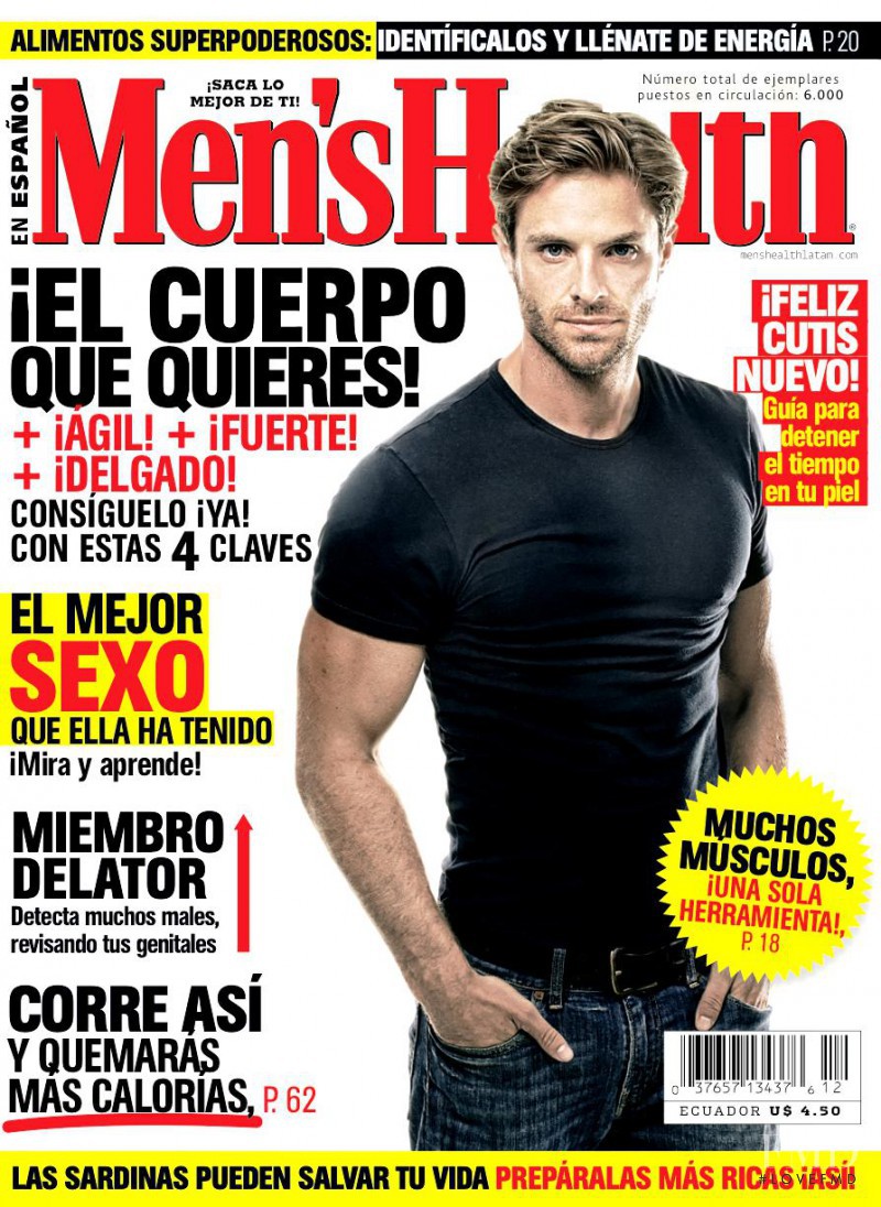  featured on the Men\'s Health Ecuador cover from December 2014