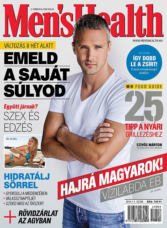  featured on the Men\'s Health Hungary cover from April 2014