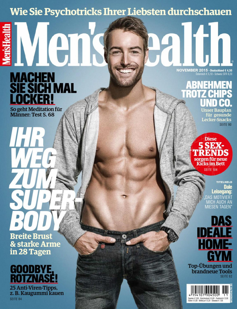  featured on the Men\'s Health Germany cover from November 2015