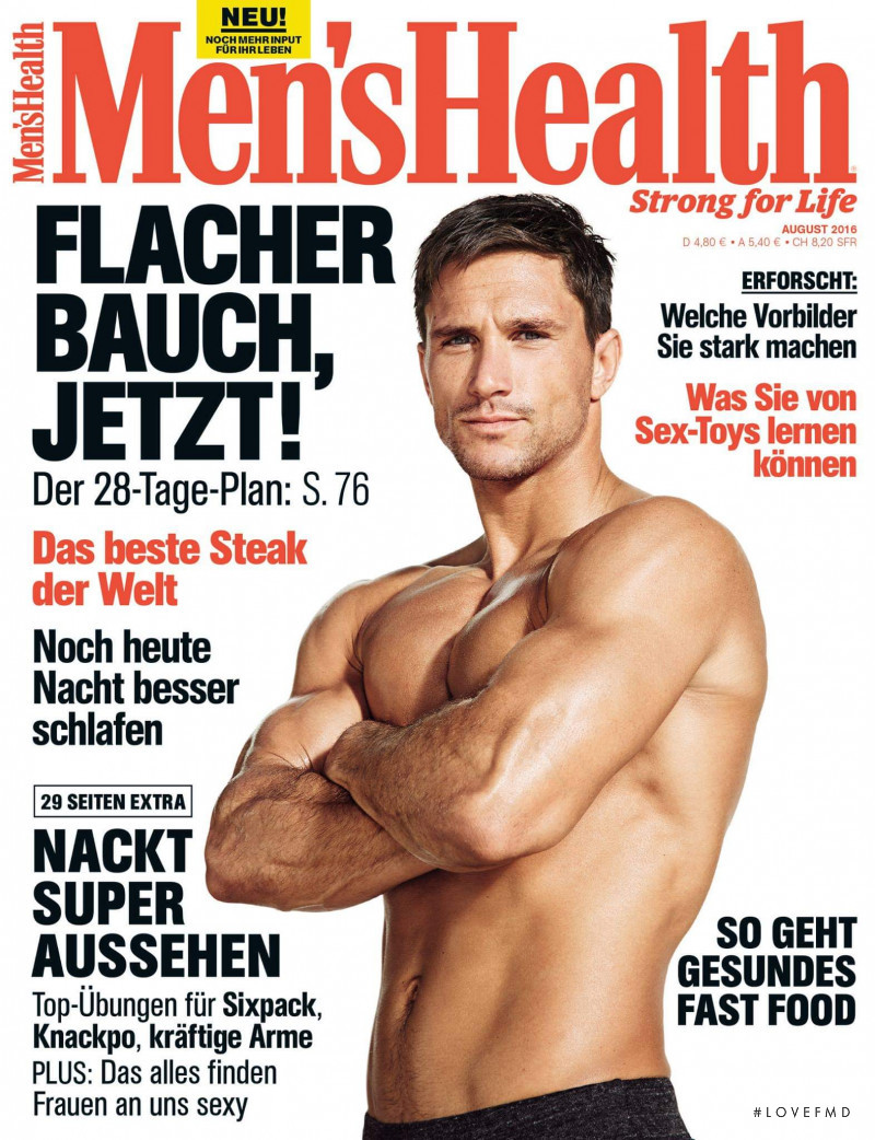  featured on the Men\'s Health Germany cover from August 2016