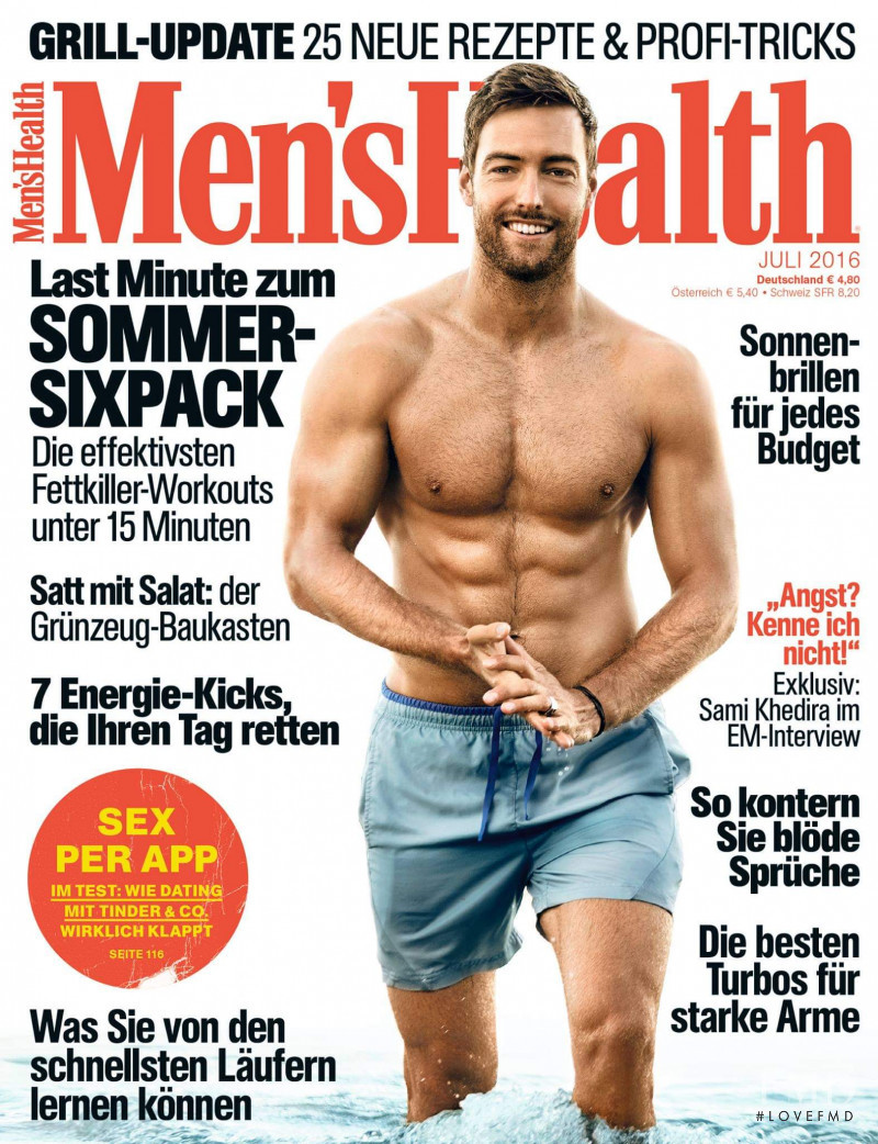  featured on the Men\'s Health Germany cover from July 2016