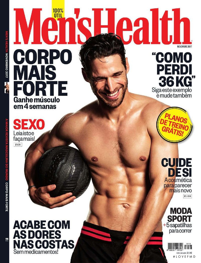 Simone Bredariol featured on the Men\'s Health Portugal cover from November 2017