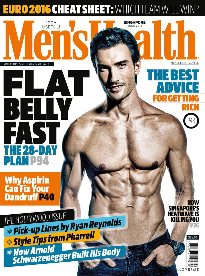  featured on the Men\'s Health Singapore cover from June 2016