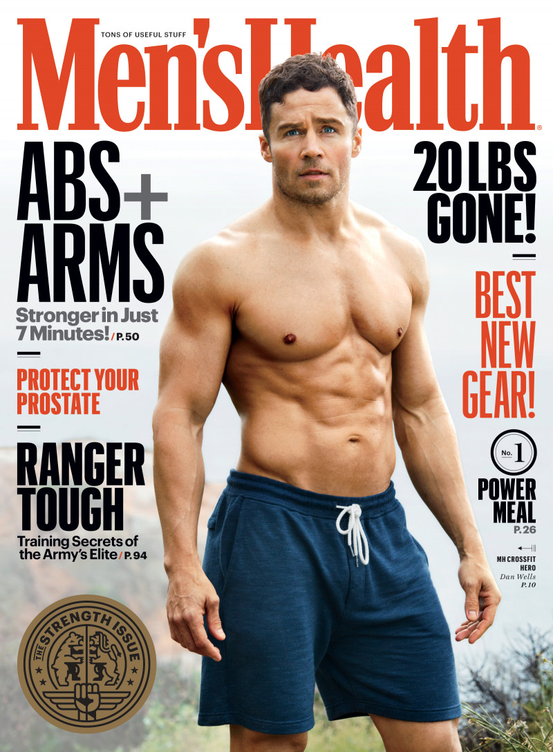 Dan Wells featured on the Men\'s Health USA cover from May 2017