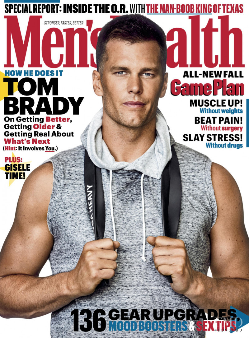 Tom Brady featured on the Men\'s Health USA cover from September 2019
