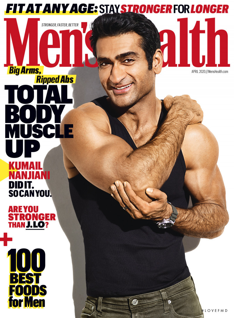 Kumail Nanjiani featured on the Men\'s Health USA cover from April 2020