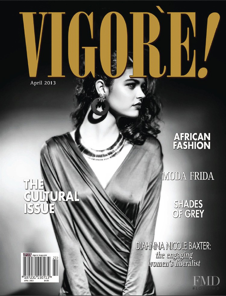 Lauren Layne featured on the Vigore cover from April 2013