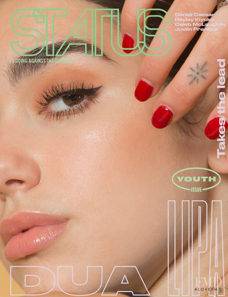 Dua Lipa featured on the Status cover from August 2017
